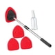 thumbnail image 5 of Herramienta de limpieza de parabrisas de coche con mango telescópico y 3 almohadillas de microfibra reutilizables. Almohadillas rojas, 5 of 9