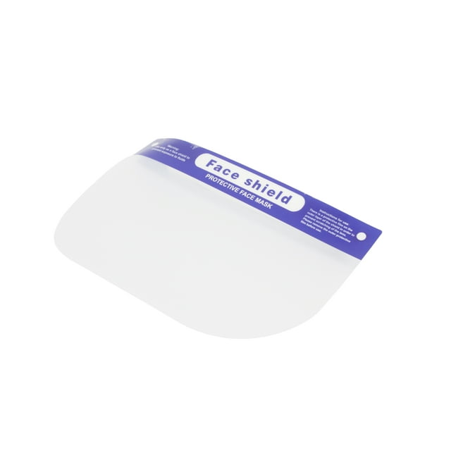 Safety Face Shield All-Round Protection Cap with Clear Wide Visor Spitting Anti-Fog Lens, Lightweight Transparent Shield with Adjustable Elastic Band for Men Women 10063