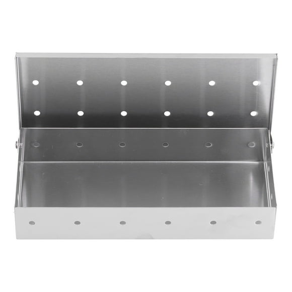 BBQ Box,BBQ Smoker Box Stainless BBQ Smoker Box Bacon Grill Box Top of the Line