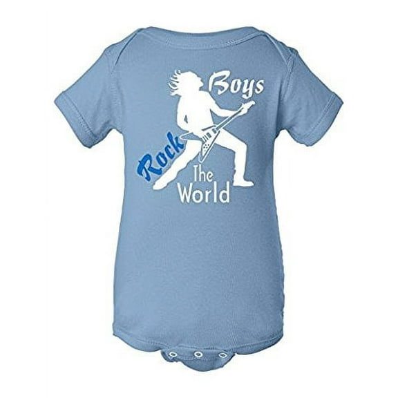 Fasciino - Cute Baby Onesie Bodysuit Boys Rock The World (Sizes: NB-24M)