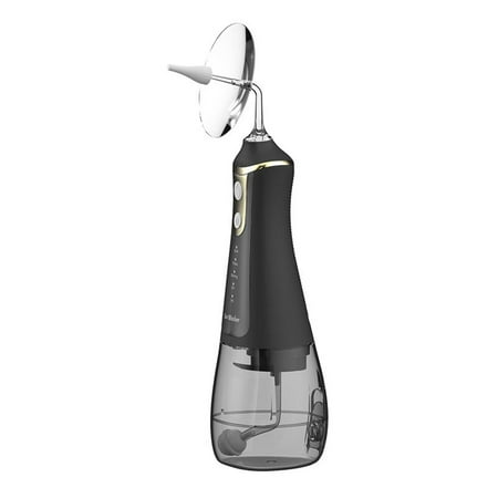 KEDY Portable Rechargeable Electric Ear Cleaner, Waterproof IPX6 Ear Cleaning Kit Safe and Effective Ear Irrigation Flushing System Reusable Ear Washer (Black)