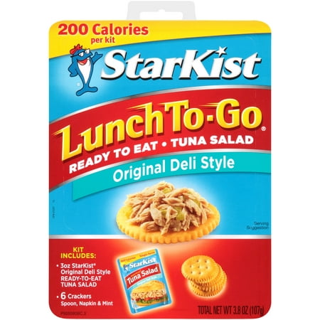 (3 Pack) StarKist Lunch To-Go, Ready-to-Eat Tuna Salad, Original Deli Style, 3.8 Ounce