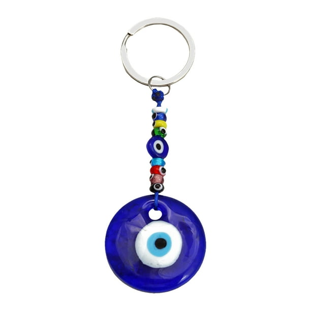 Turco Diablo Azul Ojos Llavero Colgante Ornamento Llavero de corona azul