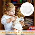 thumbnail image 3 of Eease 6 Mini Baby Doll Diapers Underpants White Dress up Accessories for 10" Dolls, 3 of 6