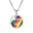 Love is Love, variant on Rainbow LGBT Pride Necklace for Women Men Stackable Rainbow Chain Choker Friendship Jewelry Bisexual