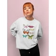 thumbnail image 2 of Chromatic Butterflies I Sweatshirt Women -June Erica Vess Designs, Female Medium, 2 of 4
