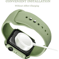 thumbnail image 3 of VEEkI pour Compatible avec la Série 7 Boîtier de Montre d'Apple 41mm Rose Rouge, Antichoc Dur PC Apple Watch 7 Couvercle 41mm Apple Watch7 Mat iWatch 7 Boîtier de Protection (Vert Menthe), 3 of 5