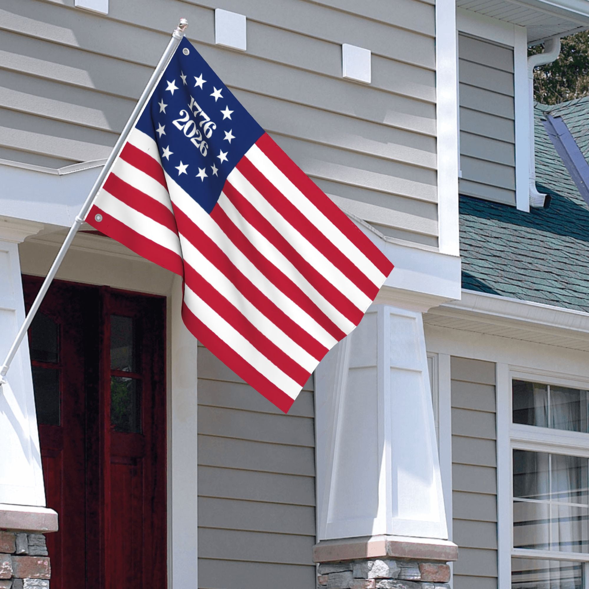 1776Bennington 250 Anniversary USA Flag 4x6 Ft Outdoor Double Sided BetsyRoss Flags 13 Colonies US 2026 American Flag with 2 Brass Grommets For Outside Indoor Decor
