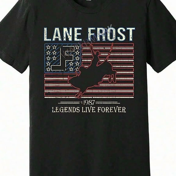 1pc Lane Frost Men'S T-Shirt -Cotton Crew Neck Casual Tee,