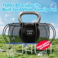 thumbnail image 3 of WOWLAND Trampoline 16FT for Kids and Adults with Lights, 1500LBS Heavy Duty Trampoline Outdoor with Enclosure Net and Basketball Hoop, Recreational Backyard Trampoline, Easy Assembly, Birthday Gift, 3 of 9