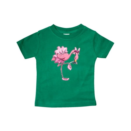 

Inktastic Flamingo Ballerina in Tutu and Ballet Toe Shoes Gift Baby Boy or Baby Girl T-Shirt