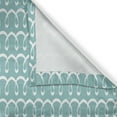 thumbnail image 6 of Ambesonne Turquoise Valance & Curtain, Sea Life Curved Lines, 55"x36", White and Pale Blue, 6 of 6