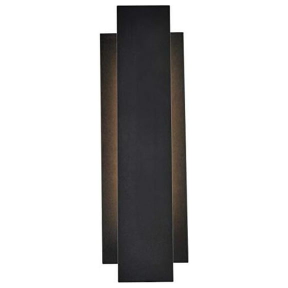 Raine Integrated LED wall sconce in black