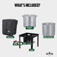 thumbnail image 3 of Hike Crew 60 Qt Outdoor Boiling Kit with Igniter and Heat Resistant Handle, 3 of 8