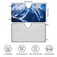 WGOD Mountain Snow Blue Sky Funny Windshield Sun Shade Winter Car
