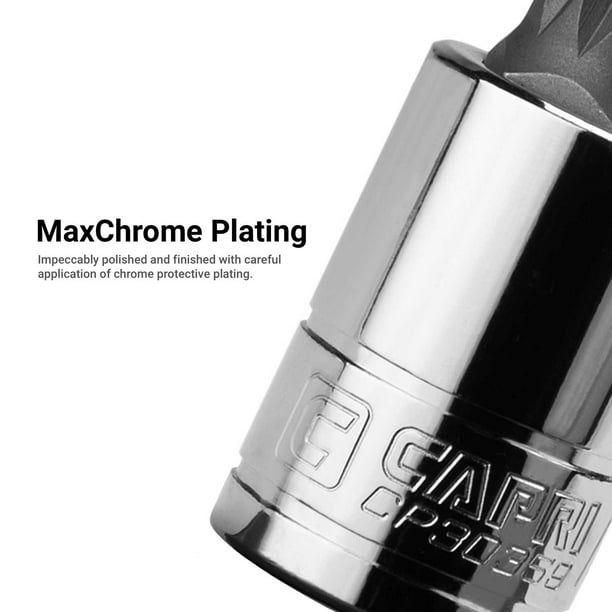 Capri Tools 7 mm M7 XZN Triple Square Bit Socket, 3/8-Inch Drive