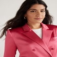 thumbnail image 4 of Blazer à Double Poitrine en Satin Extensible pour Femmes XS-3XL, 4 of 6