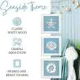 thumbnail image 2 of Ocean Theme Wall Decor Set of 3, 7x7 in Rustic Beach Starfish Seashell and Sand Dollar Wooden Bathroom Decor for Lake House Home Room Nautical Gifts, 2 of 7