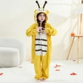 thumbnail image 2 of Bee Costume, Halloween Costume, Girls Boys Halloween Role-playing Jumpsuit Fleece Long Sleeved Hooded Jumpsuit 9 Years, 2 of 6
