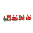 thumbnail image 3 of Christmas Wooden Train Set, Four-Section Mini Train Set Christmas Decorations, Christmas Toys Under Xmas Tree for Party Favor Home Decor, 3 of 6