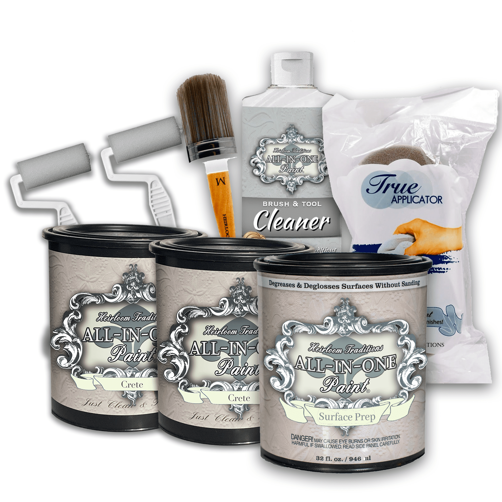 ALLINONE Paint by Heirloom Traditions, 2 Quart Paint Bundle