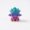 thumbnail image 4 of Weloille 3D Printed Little Dragon Figurine 1Pc, Creative Mini Animal Statue, Smooth Hand Painted Decorative Ornament, Cute Desktop Decor for Home Office Shelf Bedroom Living Room, 4 of 6
