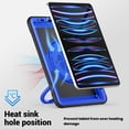 thumbnail image 5 of FJLBDE Case for iPad Air 5th Generation/iPad Air 4th Generation 10.9 inch with 360 Rotating Stand, Shoulder Strap, Heavy Duty Shockproof Cover, Deep Blue, 5 of 7