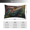 thumbnail image 2 of KLL Realistic Colorful Chameleon Pillow Covers Envelope Closure,Super Soft and Cozy Fuzzy Fleece Pillow Case Cover (No pillow core） 20"x30", 2 of 5