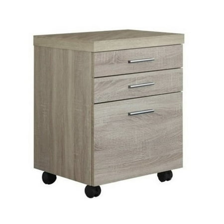 Bowery Hill 3 Drawer File Cabinet In Natural Walmart Com