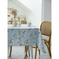 thumbnail image 3 of LAICAIW Pastoral Rectangle Tablecloth-60 x 84 Inch-Linen Fabric Table Cloth-Washable Table Cover with Dust-Proof Wrinkle Resistant for Restaurant, Picnic, Indoor and Outdoor Dining, Floral (Light Bl, 3 of 5
