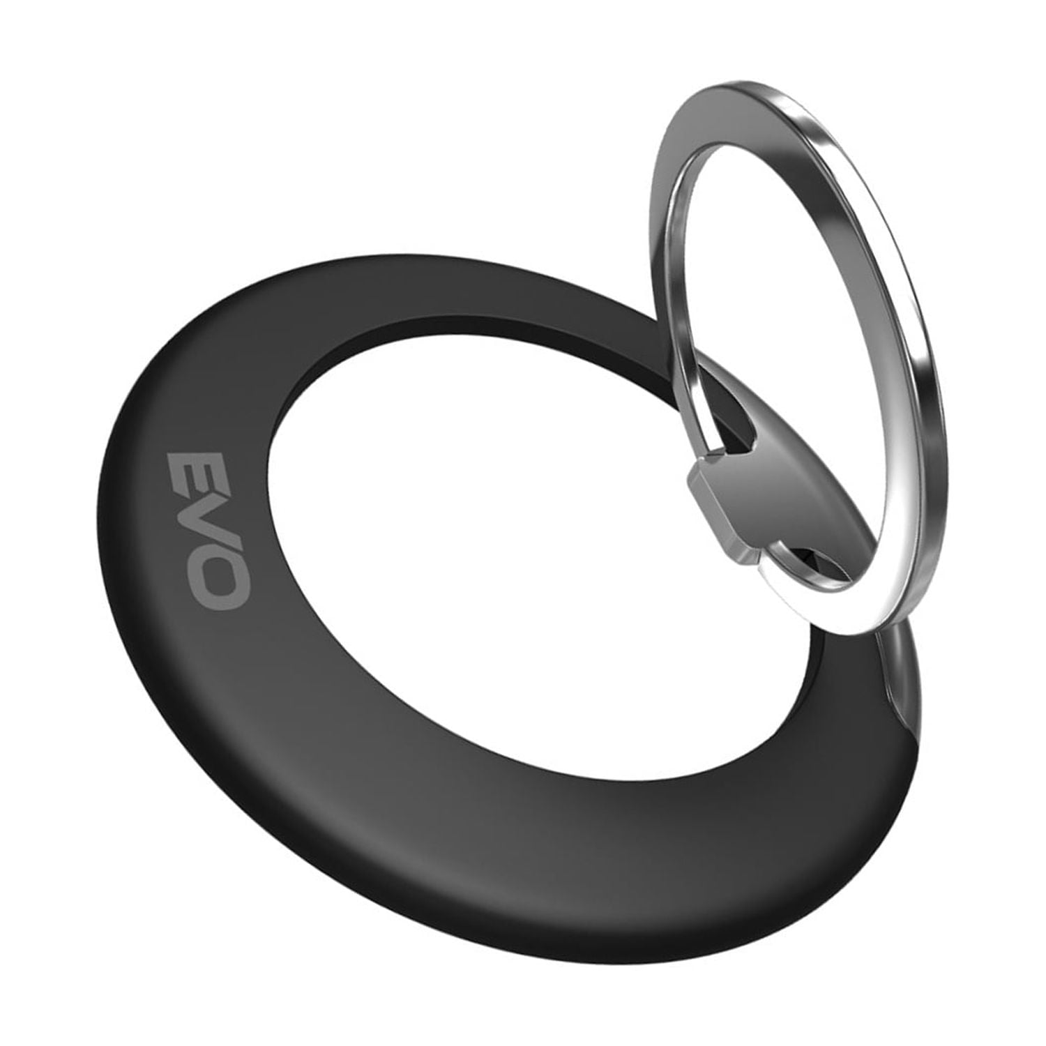 EVO PO1 Magnetic Phone Ring Holder Compatible with Wireless Charging - Black