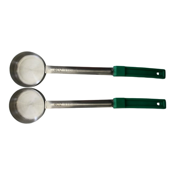 Habanerofire Solid Portion Control Serving Spoons 2 Pack Spoodle Set 4oz Green