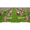 thumbnail image 4 of GIFTEXPRESS 8 x 12 Inch Spearhead Handheld American Stick Flags/Grave Marker American Flags USA Stick Flag (12pcs), 4 of 4