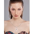 thumbnail image 2 of Belinda Jewelz Sterling Silver Evermore Garnet Cross Pendant, 2 of 3