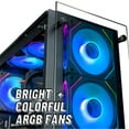 thumbnail image 2 of Stratos Micro Gaming Desktop PC - NVD GeForce RTX 5070 12GB, AMD Ryzen 7 5700X, 16GB DDR4 RAM, 1TB NVMe SSD, WiFi, Windows 11 Pro - RGB Gamer Computer, 2 of 5