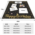 thumbnail image 3 of Custom Blanket for Dad Personalized Blanket with Photos Travel Throw Blanket Best Dad Ever Customized Gift for Men Father's Day Birthday Christmas 6 Photos, 3 of 6