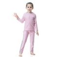 thumbnail image 6 of IBTOM CASTLE Kids Girls Burkini Swimsuits Modest Muslim Islamic Long Sleeve Rash Guard Full Cover Hijab Top Skirted Swim Capris ​Swimwear 5-6 Years Pink, 6 of 8