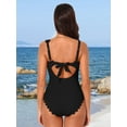 thumbnail image 6 of Anwell Womens One Piece Swimwear Cutout 1 Piece Swim Suit Modest Monokini Swimsuit, 6 of 6