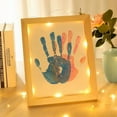 thumbnail image 3 of CSCHome DIY Handmade Couple Handprint Picture Frame Wall Hanging Souvenir Wall Decorations 8.3*8.3inch, 3 of 6