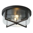 thumbnail image 5 of Aiwen Vintage Home Decorative 2 Lights Glass Shade Flush Mount Ceiling Lamp, 5 of 7