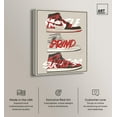 thumbnail image 2 of Hustle Grind Success Sneakers Canvas Trendy Sneaker Art by Art Remedy, Silver Frame, 24" x 30", 2 of 7