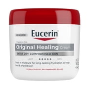 (3 pack) Eucerin Original Healing Cream, Dry Skin Body Cream, 16 oz Jar
