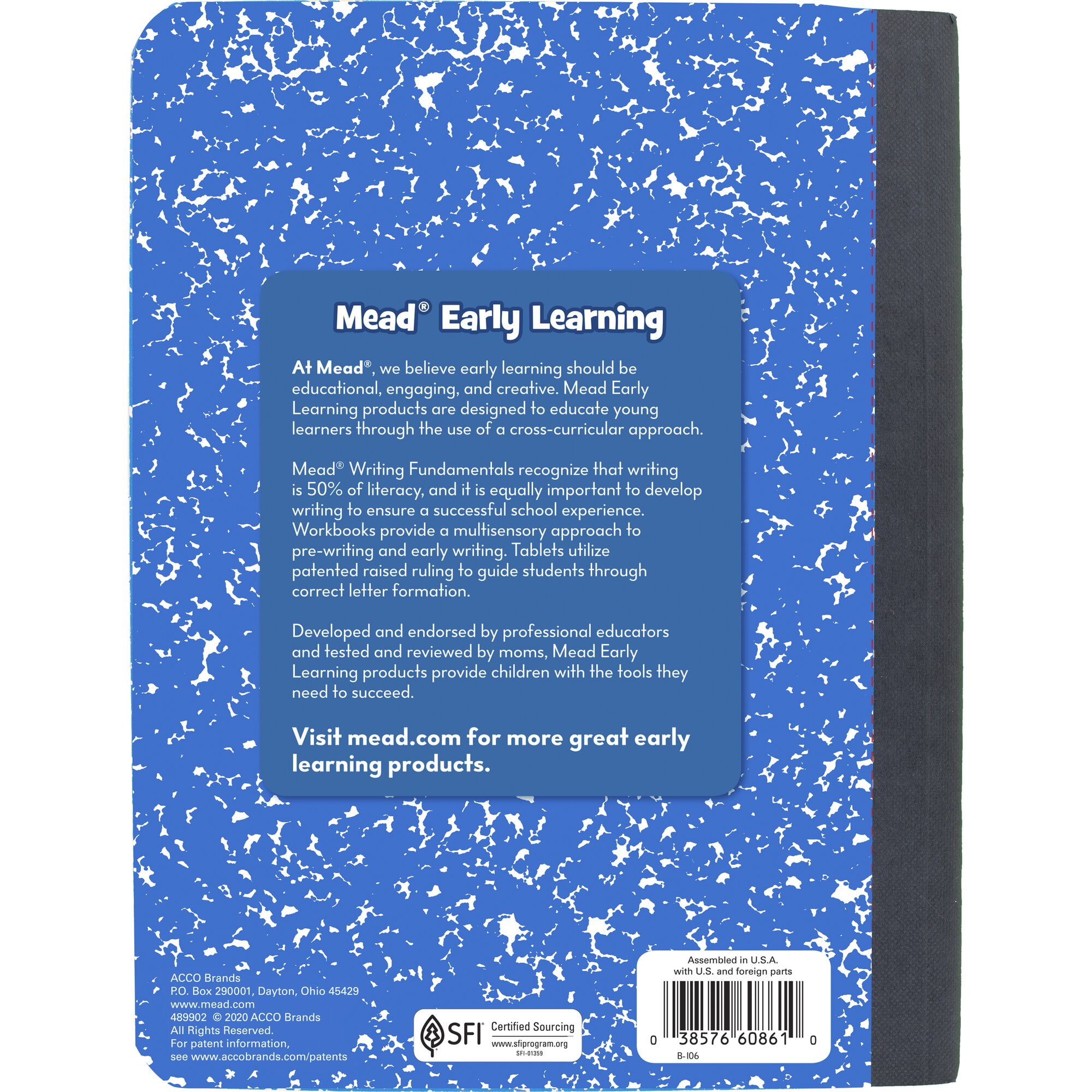 Mead Primary Composition Book, Grades K–2, Ruled, 7.5" x 9.75", 100 Sheets, 12 Pack
