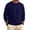Navy_003, variant on Men's Fleece Crewneck Sweatshirt Cotton Long Sleeve Pullover Casual Thermal Shirts fall winter fashion comfort solid Sweatshirt Yellow 3XL