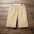 thumbnail image 4 of MSJUHEG Mens Shorts Men'S Shorts New Shorts Cropped Pants Washed Beach Pants Shorts Men Beige 3Xl, 4 of 5