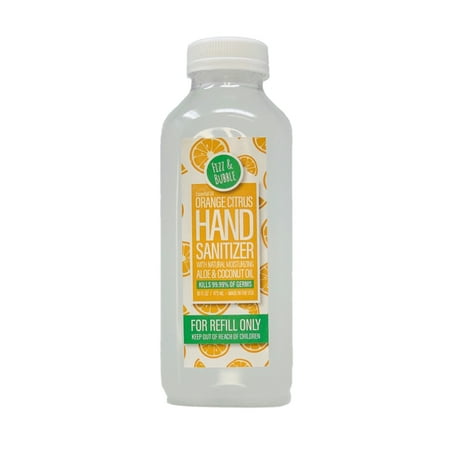 Fizz & Bubble Orange Citrus Hand Sanitizer Spray, 16 Oz Refill