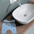 thumbnail image 4 of OUNONA 2 Pcs Rectangular Bath Stool Mat Shower Chair Pad Sky Blue XPE Waterproof For Elderly, 4 of 6