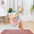 thumbnail image 5 of Savoiz - Therapy Swing for Kids - Durable, Adjustable & Easy Install - Suitable for Indoor/Outdoor Use - Soothing for Sensory Processing Disorder & Special Needs - Tie Dye Multi, 5 of 6