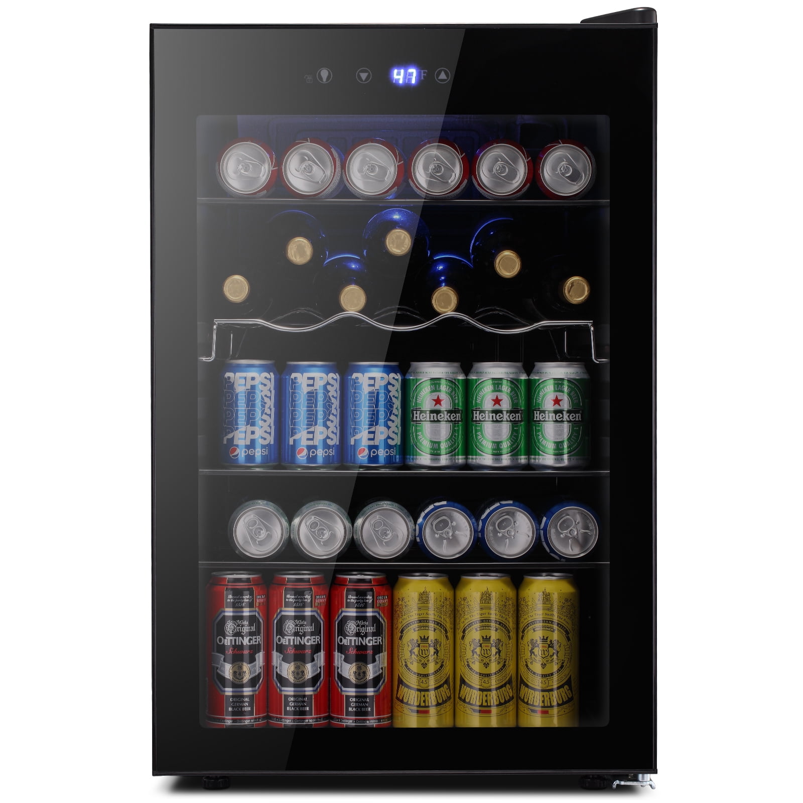 KNDKO 37 Bottle 145 Can Beverage Refrigerator - 4.5 Cu.Ft. Mini Fridge Cooler, Wine Cooler for Home/Office