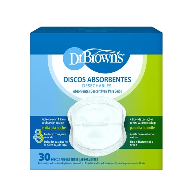 Protectores de Pezon para Lactancia Dr Brown's Desechables 30 Piezas